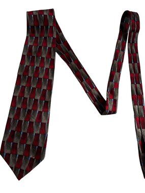 Vintage Grateful Dead tie necktie Ashes Ashes Sixteenth Set red gray blue